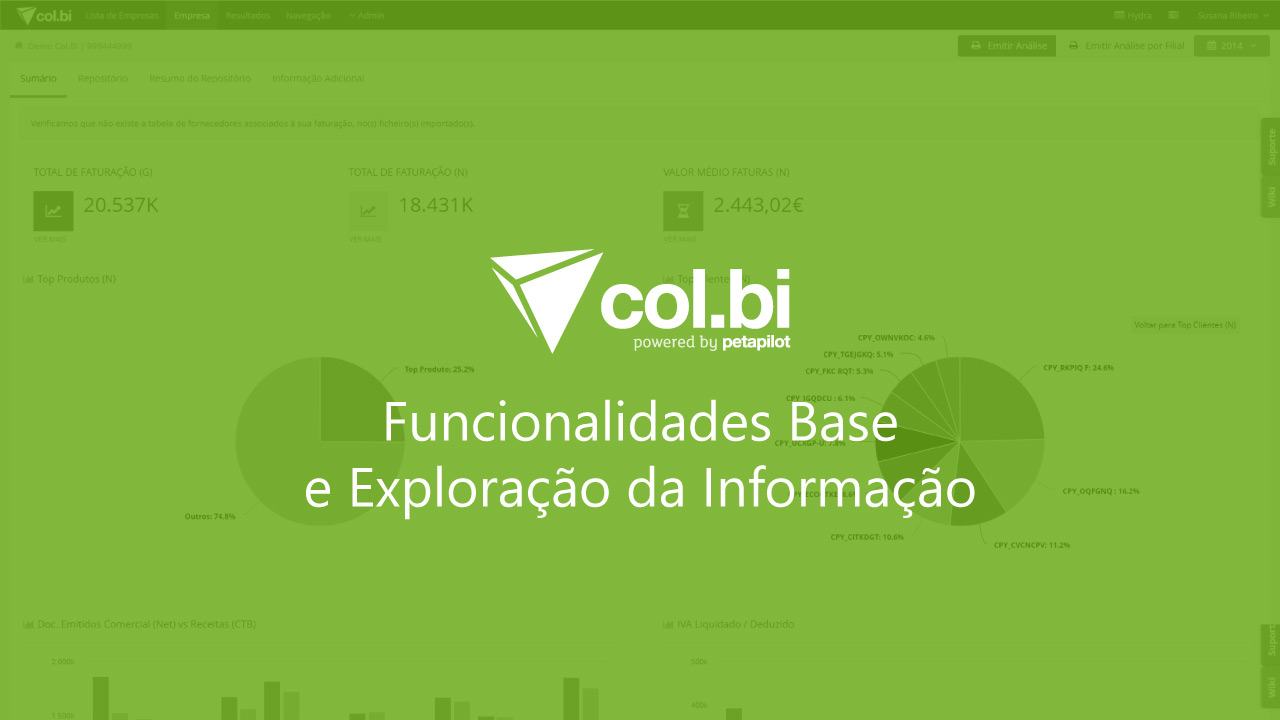 Colbi - Auditoria do SAF-T: Funcionalidades Base e Exploração de Informação 4