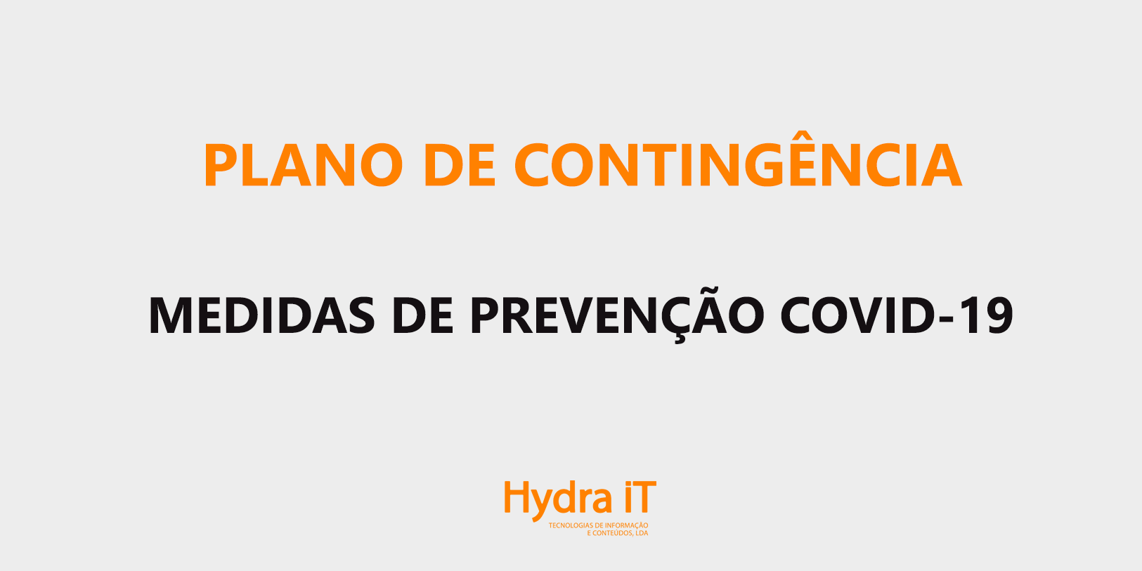 COVID-19: Plano de Contingência Hydra iT 1