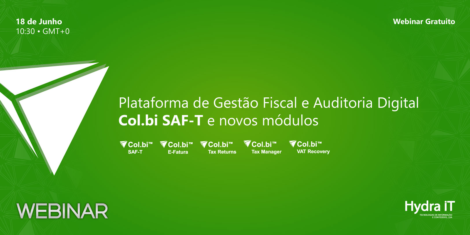 Webinar | Plataforma de Gestão Fiscal e Auditoria Digital - Col.bi SAF-T e novos módulos