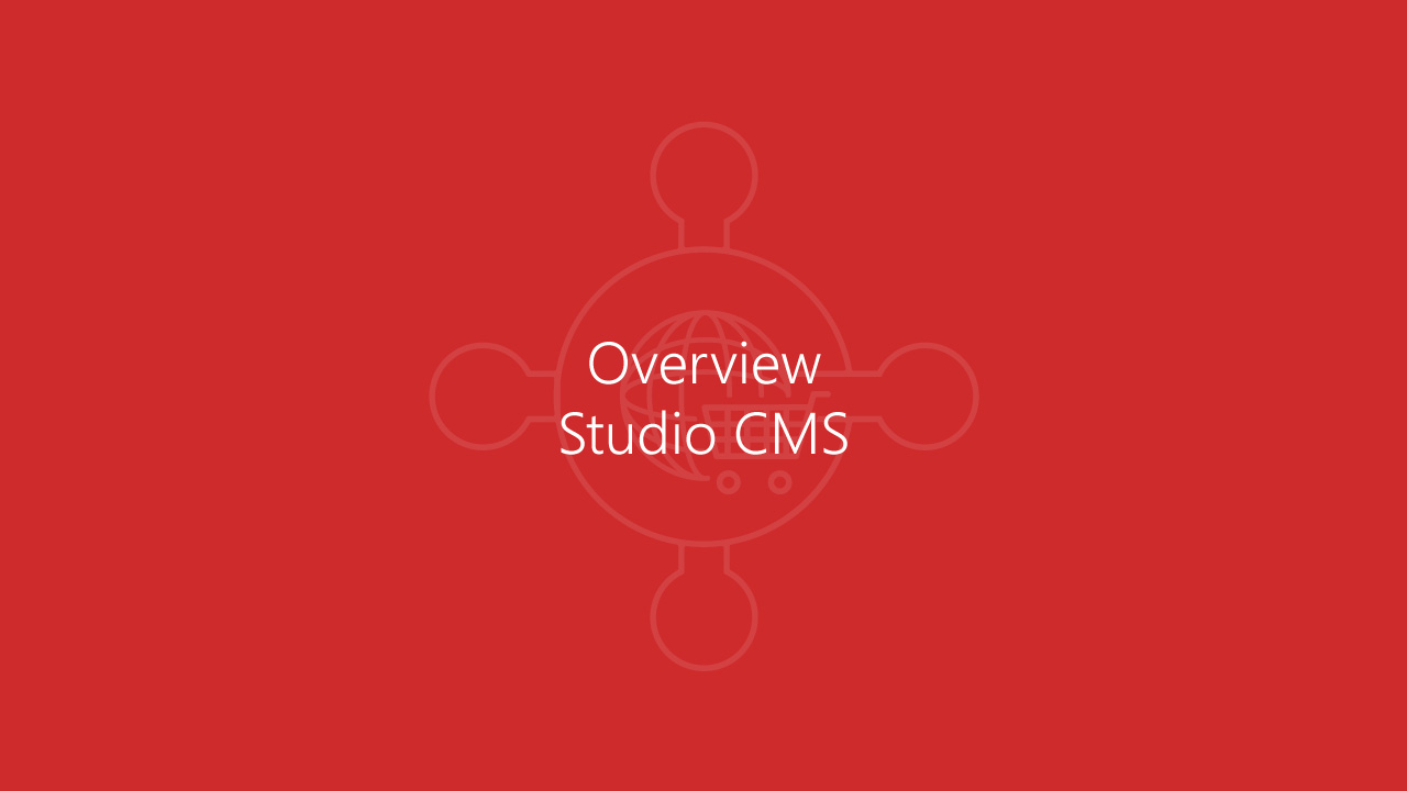 BC-Commerce: Overview Studio CMS