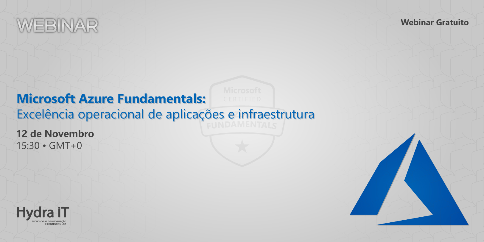 Webinar | Microsoft Azure Fundamentals: Excelência operacional de aplicações e infraestrutura