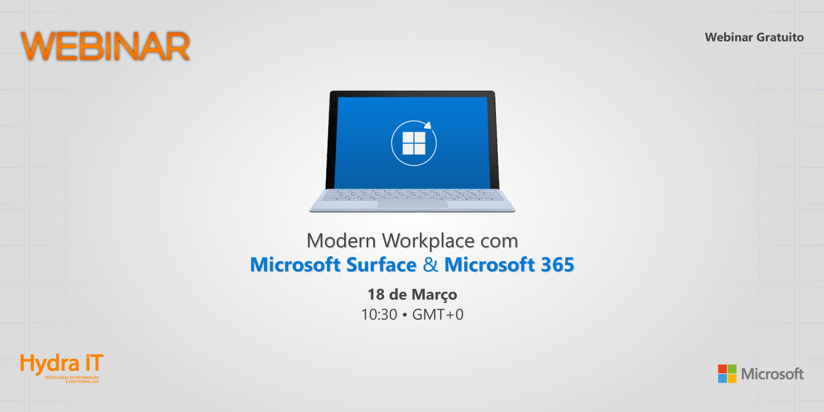 Webinar | Modern Workplace com Microsoft Surface & Microsoft 365