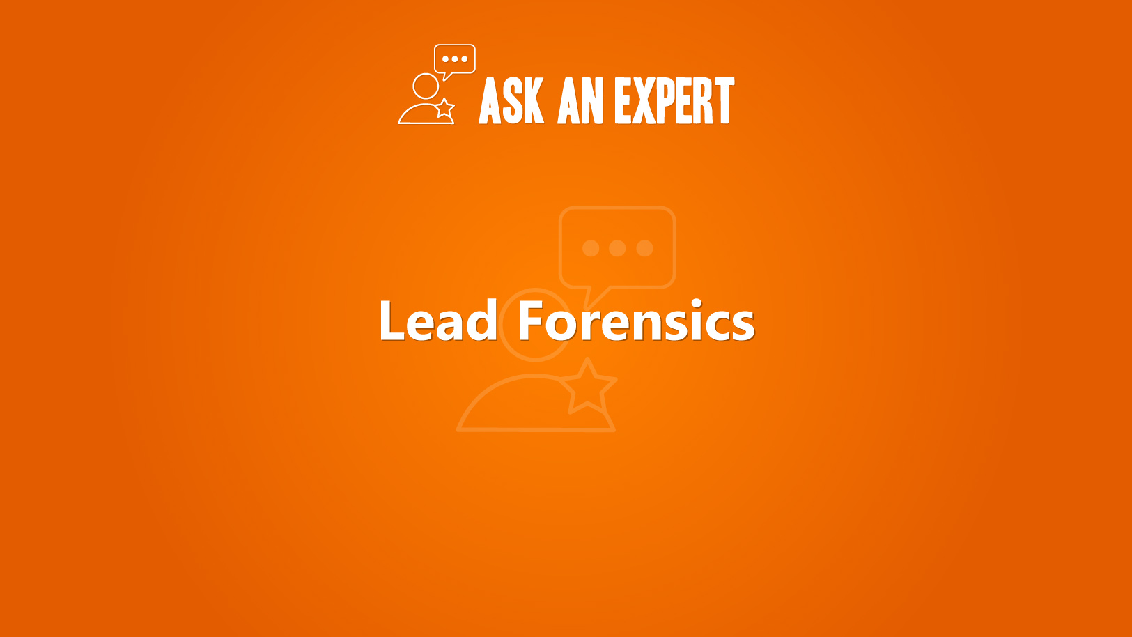 Lead Forensics - Ask an Expert